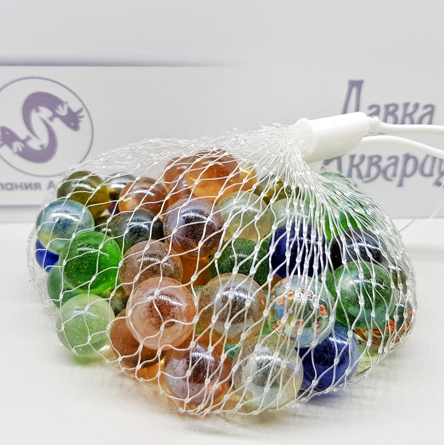 Стеклянные шарики для декора (в сеточке), 300 г, kl0212 купить оптом в  Санкт-Петербурге