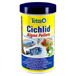 Tetra Cichlid Algae Pellets Основной корм для травоядных цихлид, гранулы 500 мл/165гр