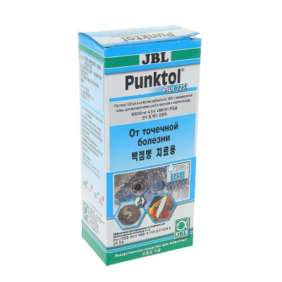 JBL Punktol Plus 125 - Препарат против ихтиофтириоза и других эктопаразитов, 100 мл на 1000 л воды